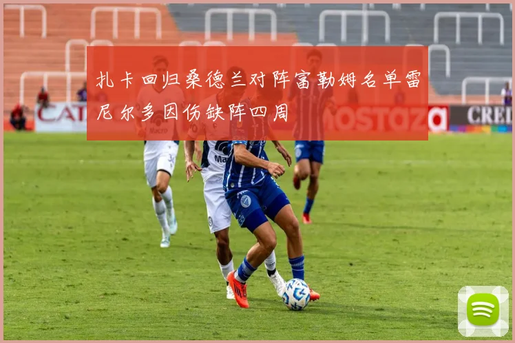 扎卡回归桑德兰对阵富勒姆名单雷尼尔多因伤缺阵四周