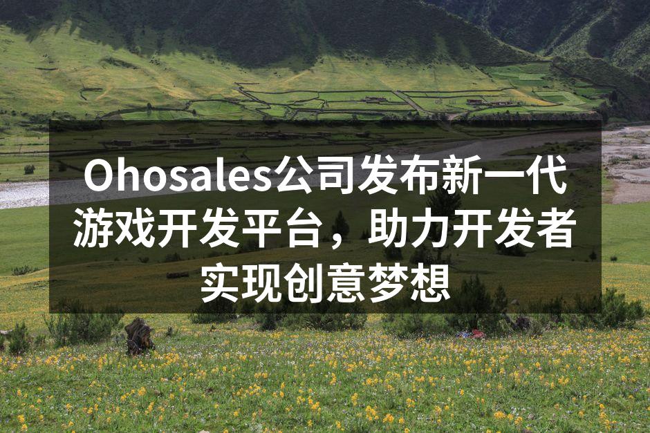 Ohosales新平台界面展示